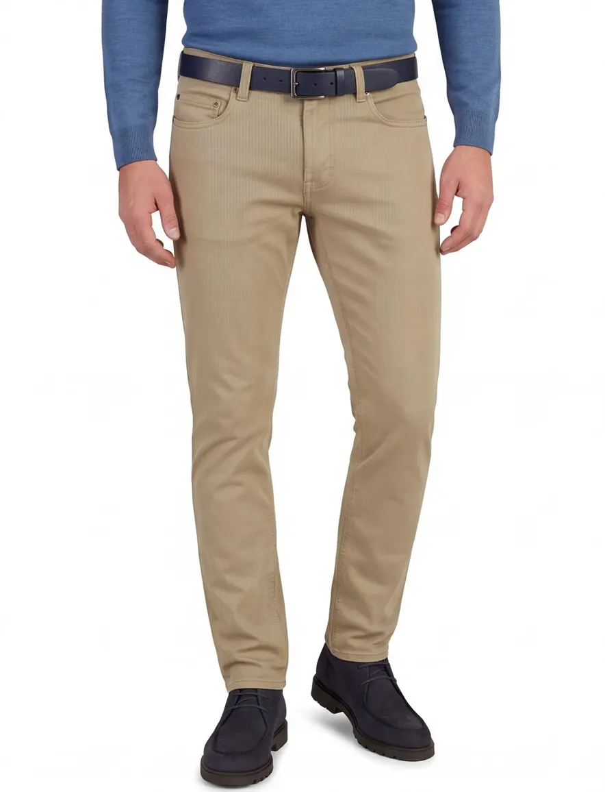 Pierre Cardin Lyon broek bruin 5-pocket