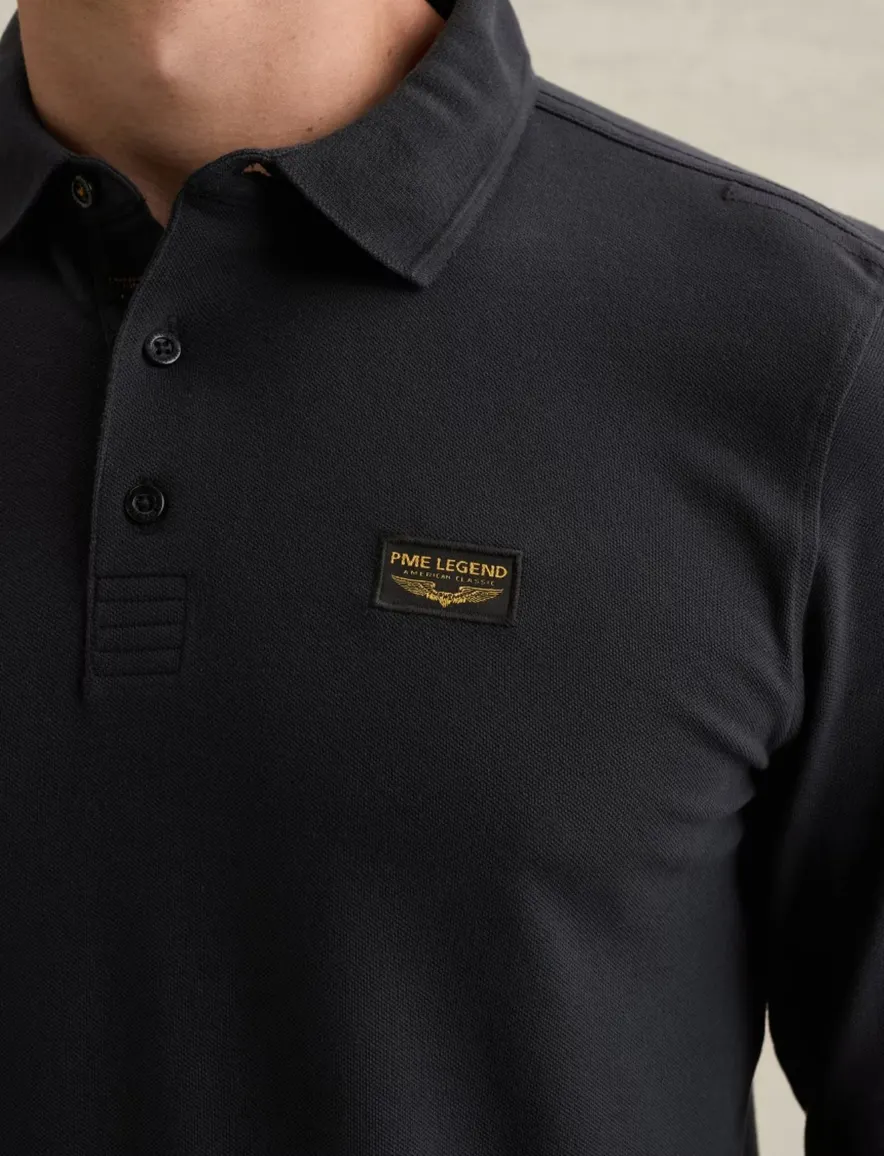 PME Legend poloshirt donkerblauw pique