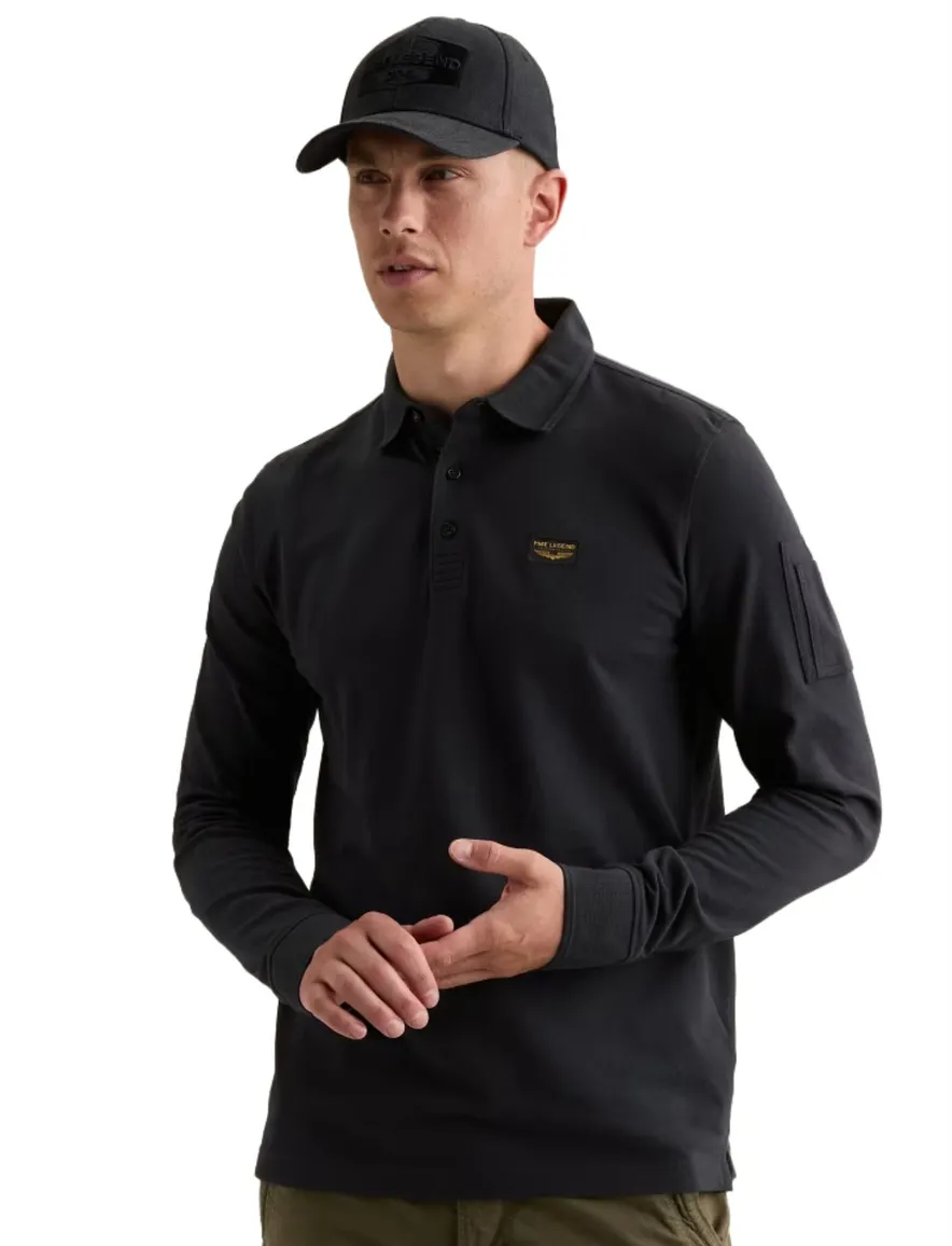 PME Legend poloshirt donkerblauw pique
