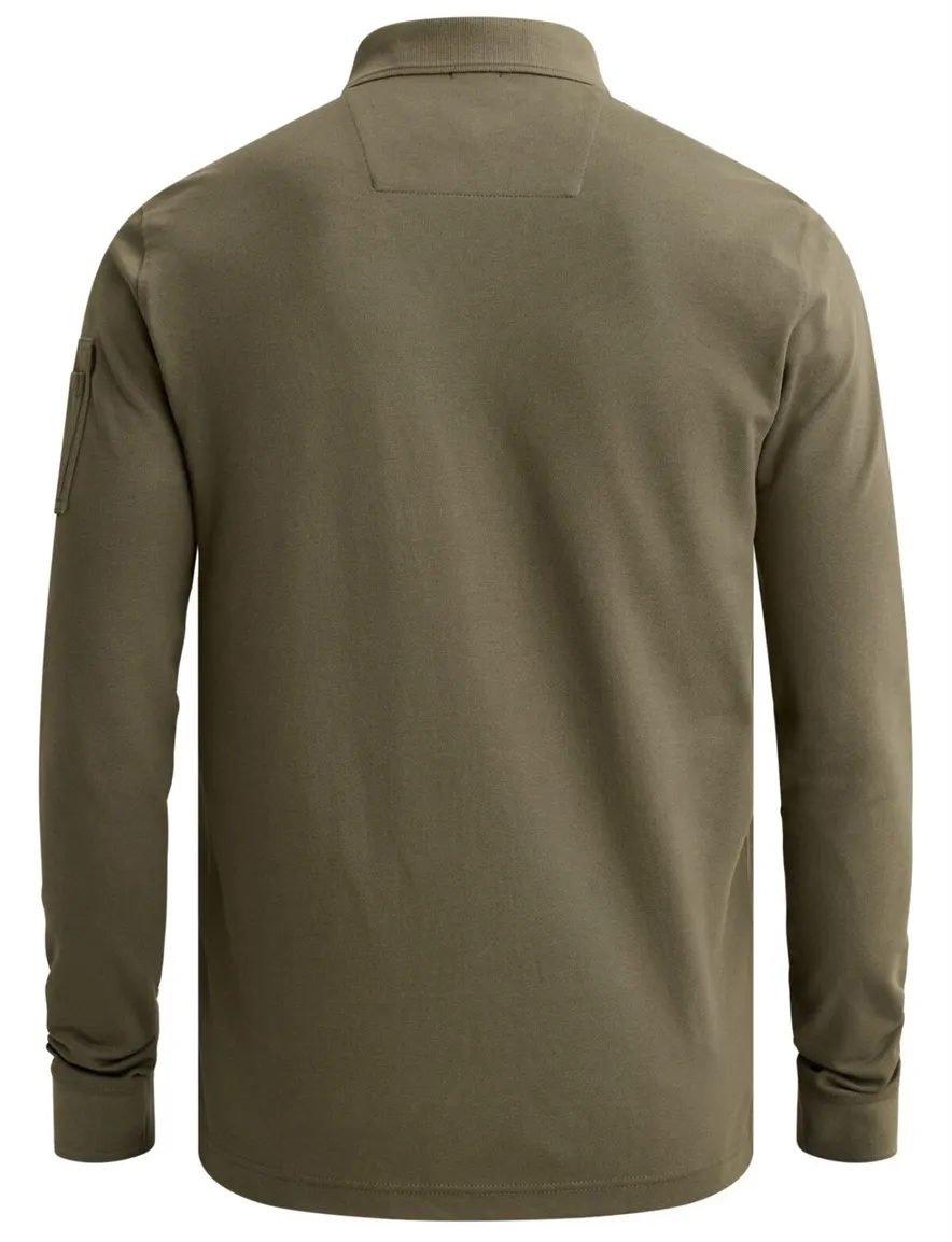 PME Legend poloshirt donkergroen piqué