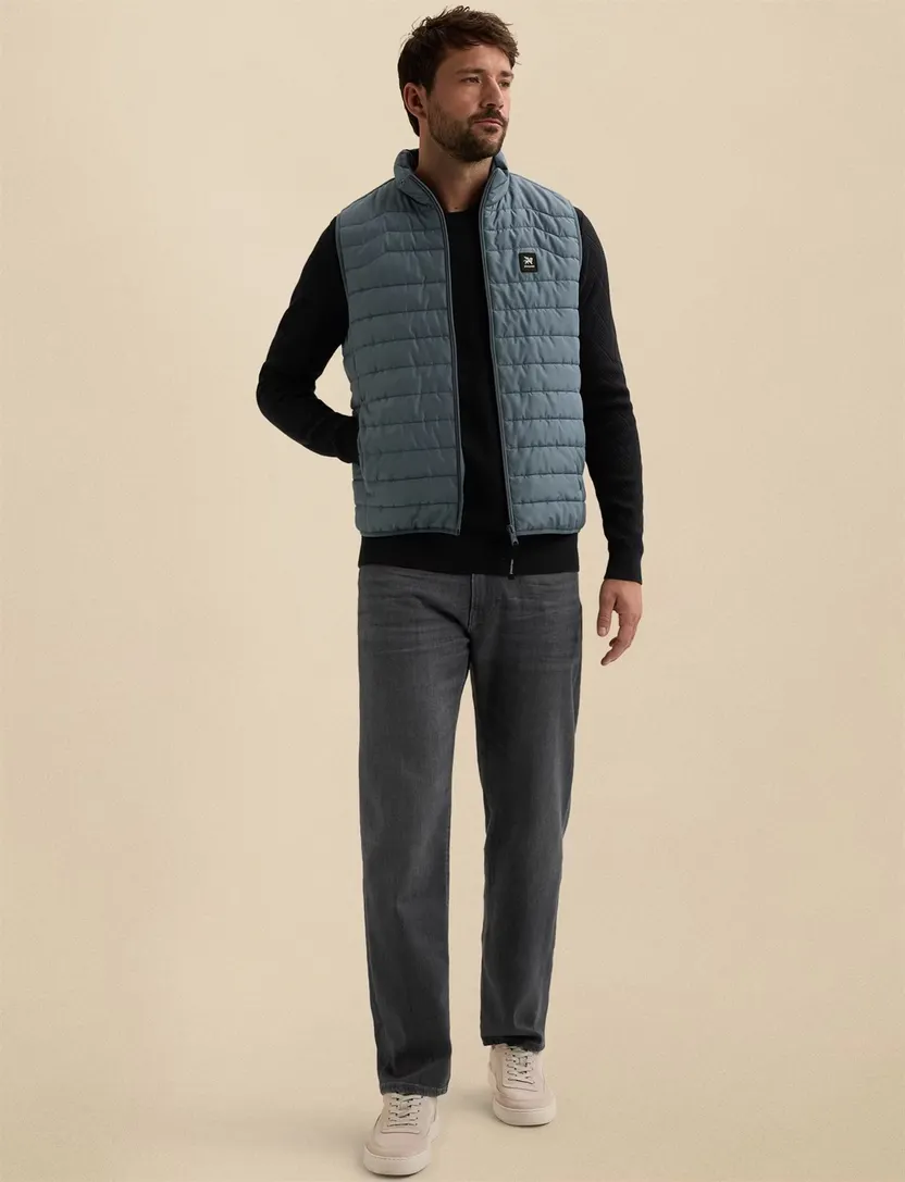 Bodywarmer Vanguard blauw hoge hals