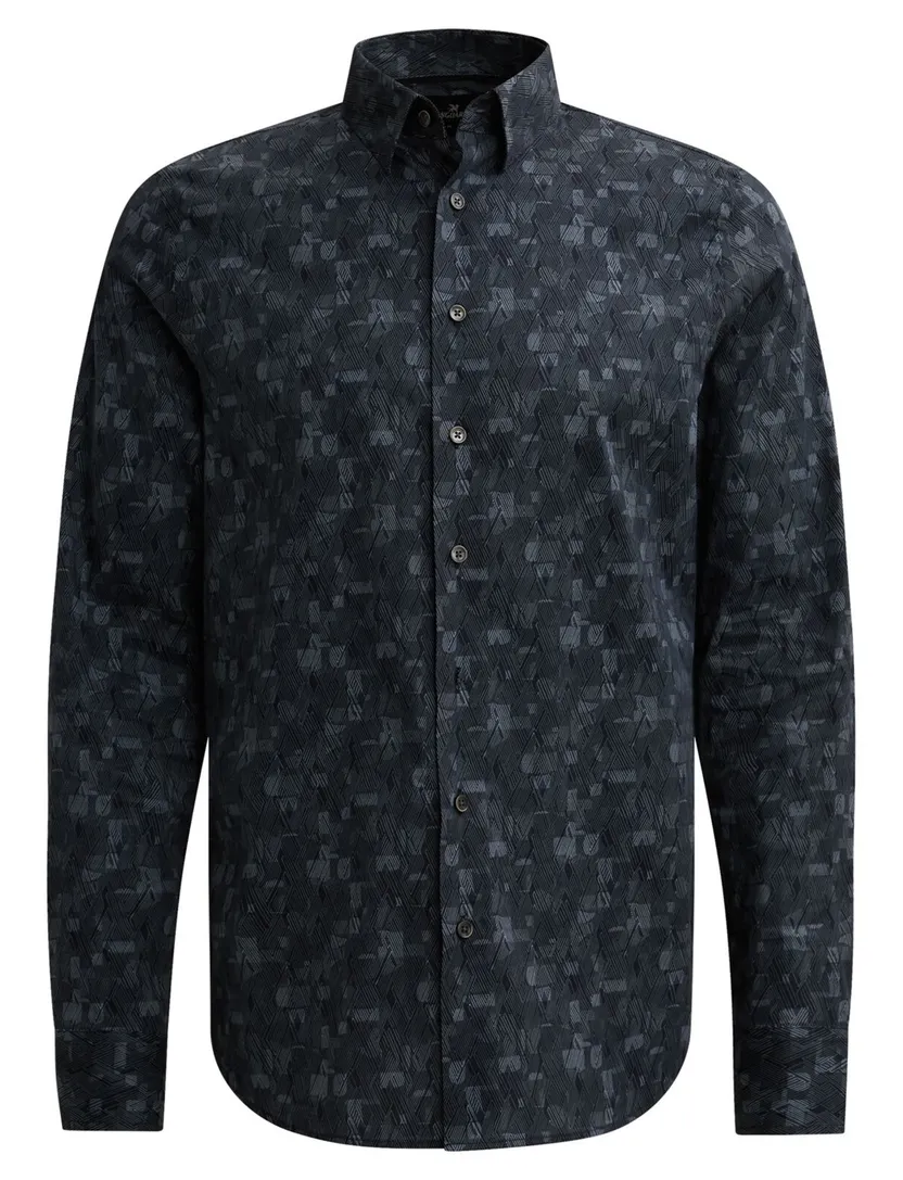 Overhemden Vanguard donkerblauw Print Mixed Cubes