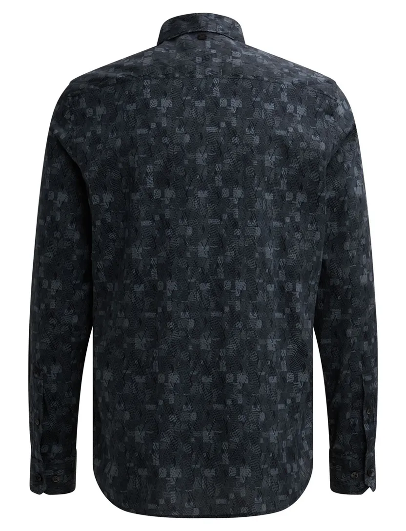 Overhemden Vanguard donkerblauw Print Mixed Cubes