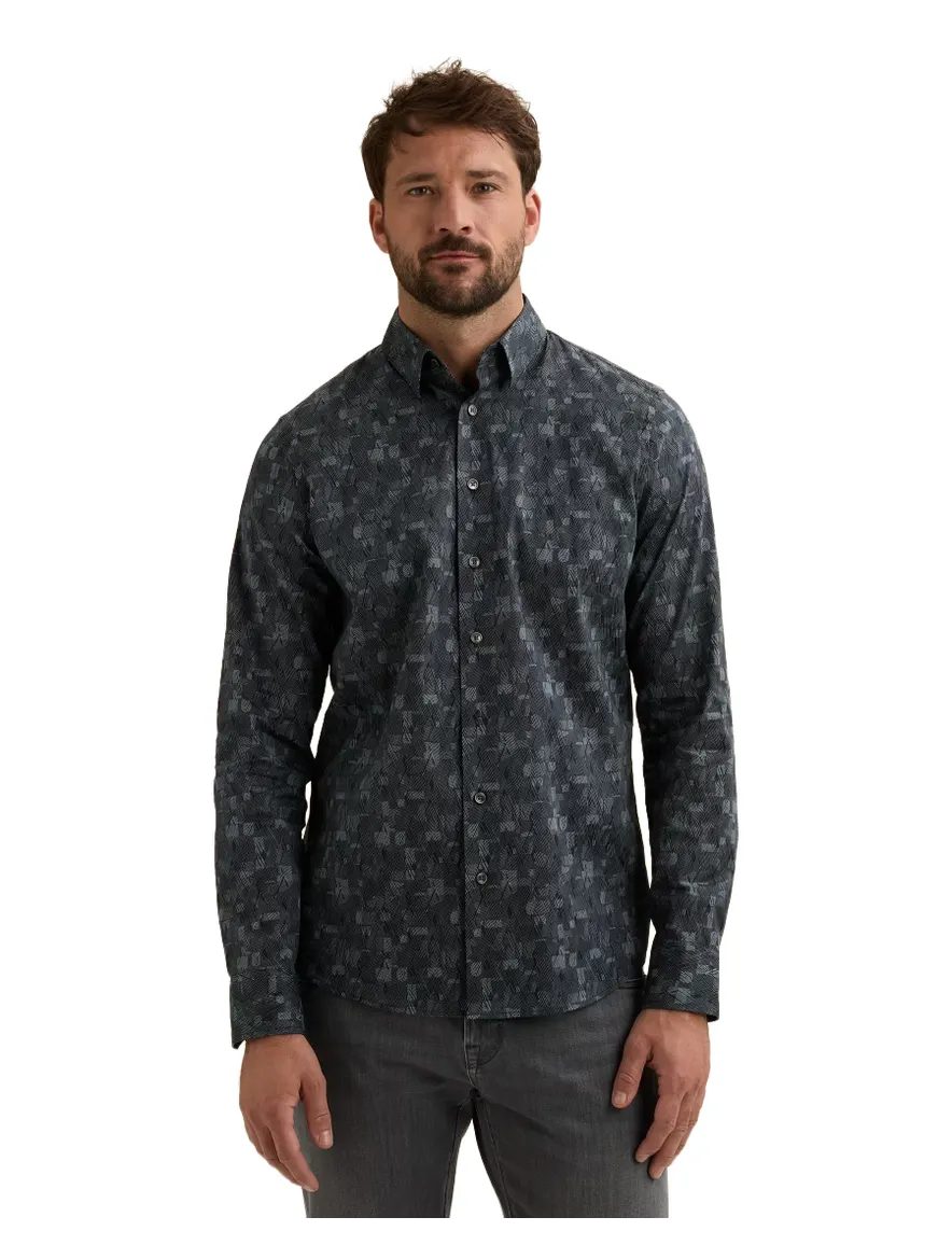 Overhemd Vanguard donkerblauw VSI2608205-China Blue