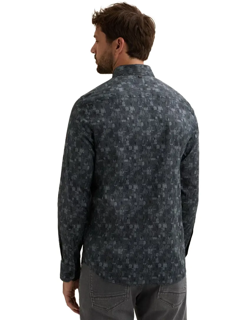 Overhemden Vanguard donkerblauw Print Mixed Cubes