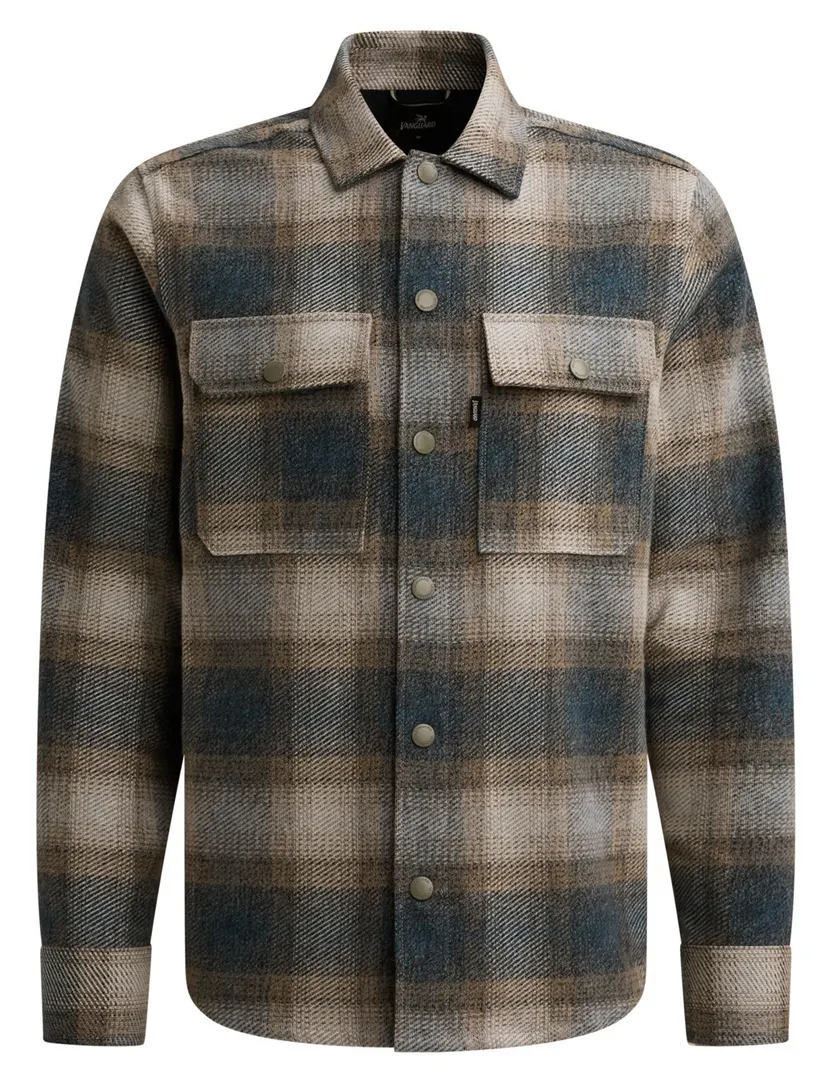 Overshirt Vanguard Check Aster Mouline bruin
