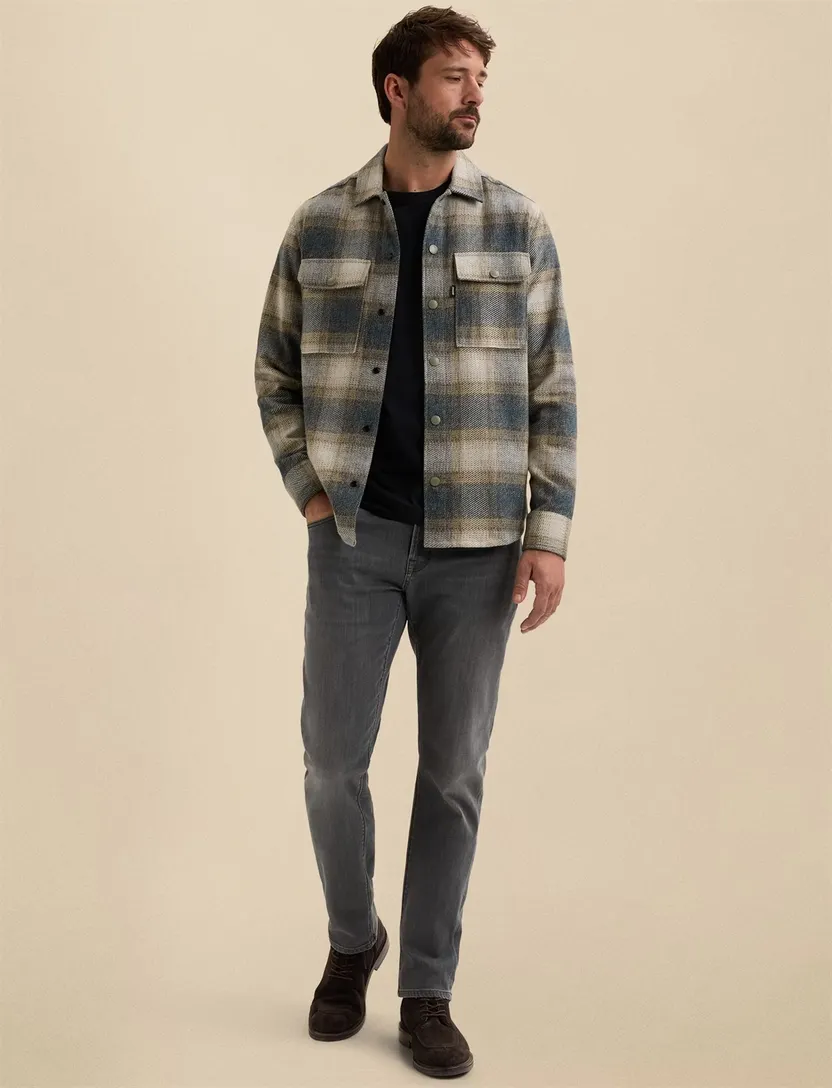 Overshirt Vanguard Check Aster Mouline bruin