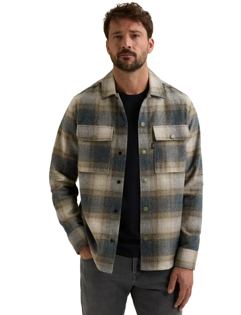 Overshirt Vanguard Check Aster Mouline bruin