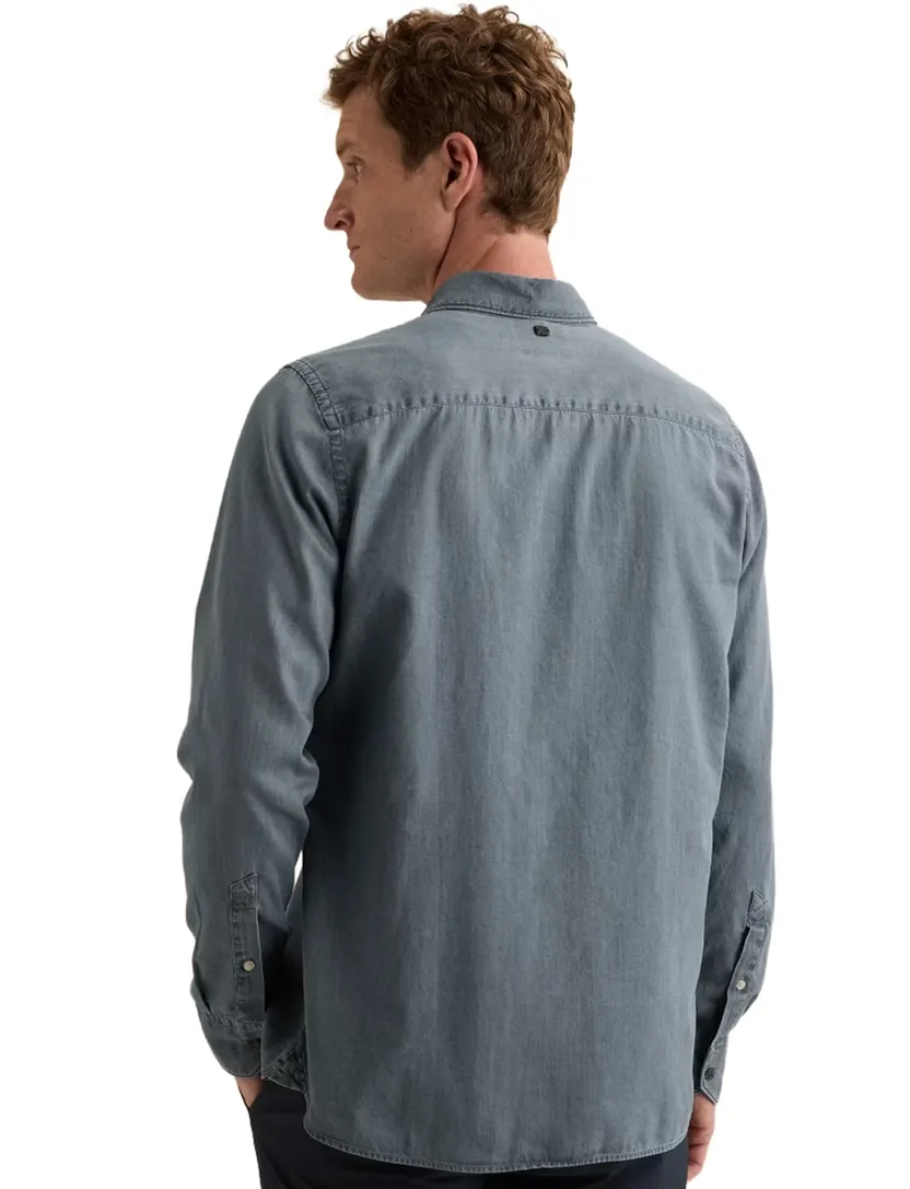 Spijkeroverhemd Vanguard blauw normale fit