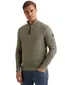 Vanguard half zip trui groen met structuur