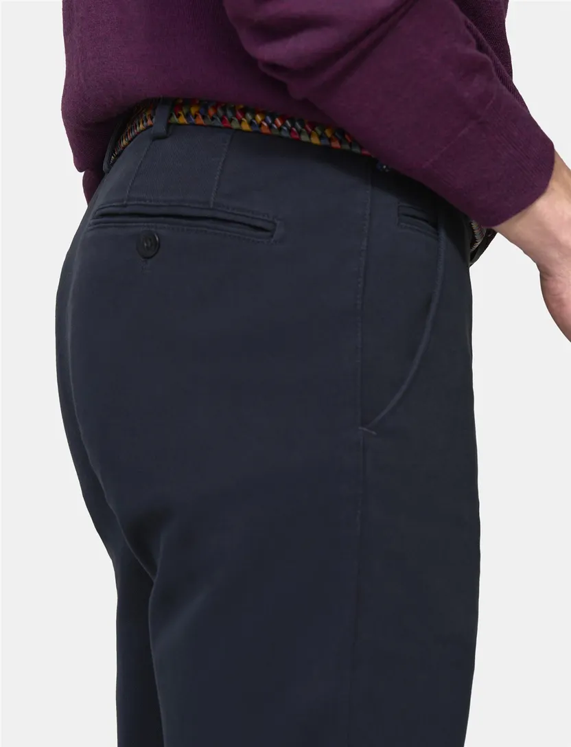 Broek Meyer Bonn donkerblauw chino