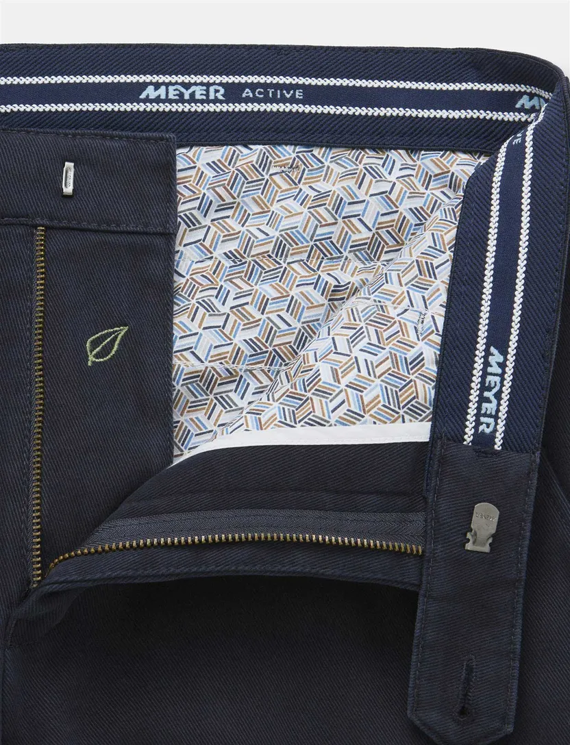 Broek Meyer Bonn donkerblauw chino