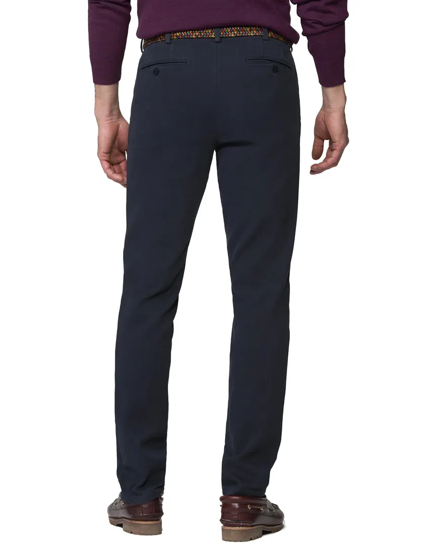 Broek Meyer Bonn donkerblauw chino