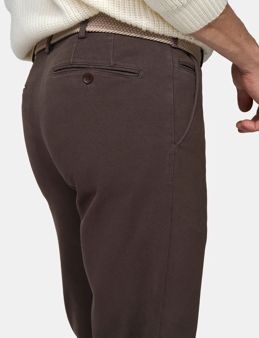 Chino Meyer Bonn bruin katoen