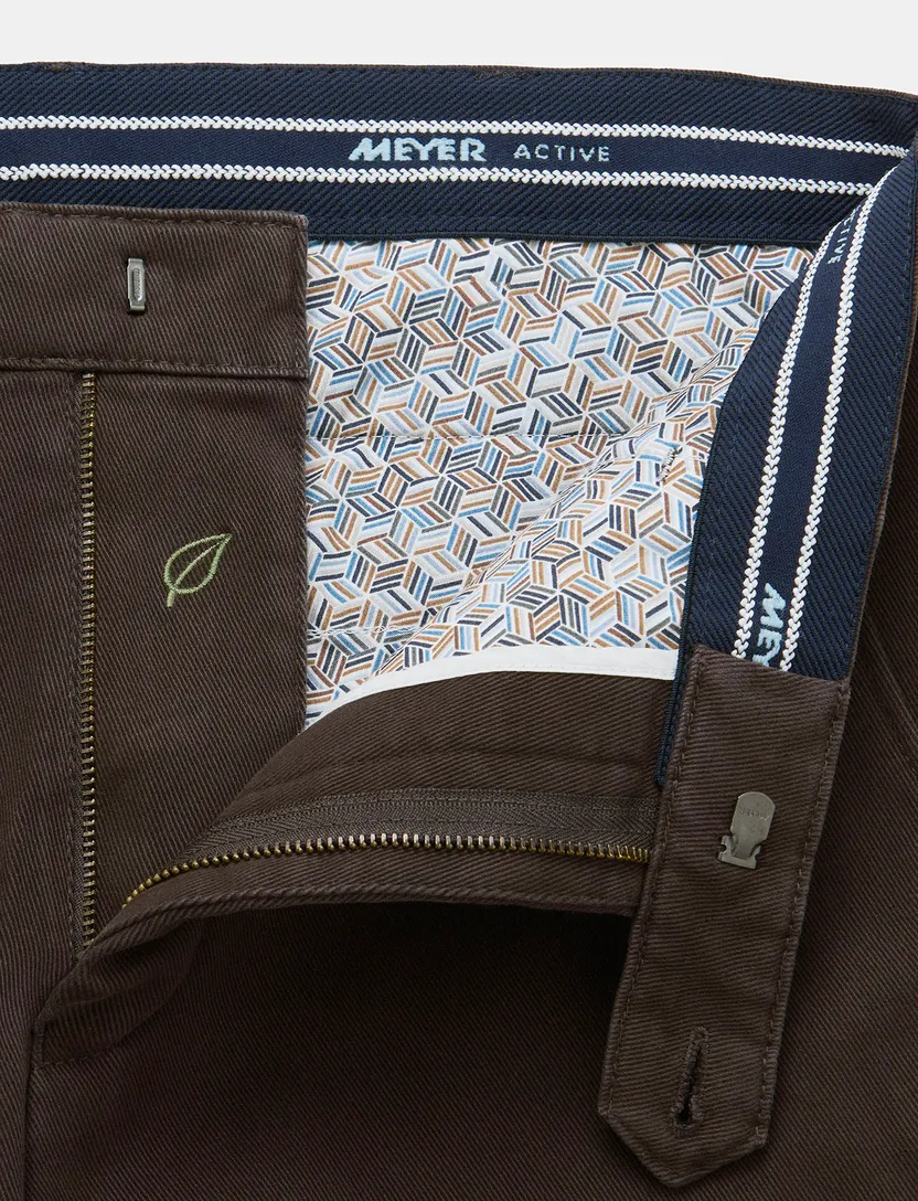 Chino Meyer Bonn bruin katoen