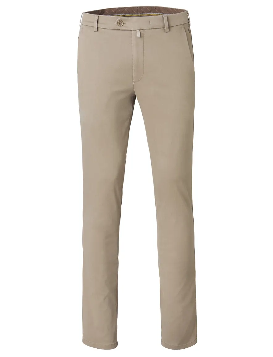 Meyer Bonn beige flatfront broek