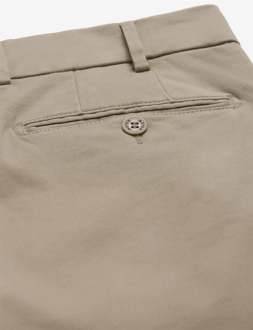 Meyer Bonn broek beige flatfront model