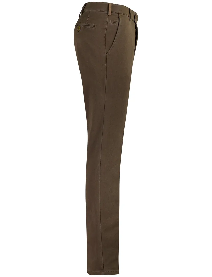 Broek Meyer Bonn bruin normale fit