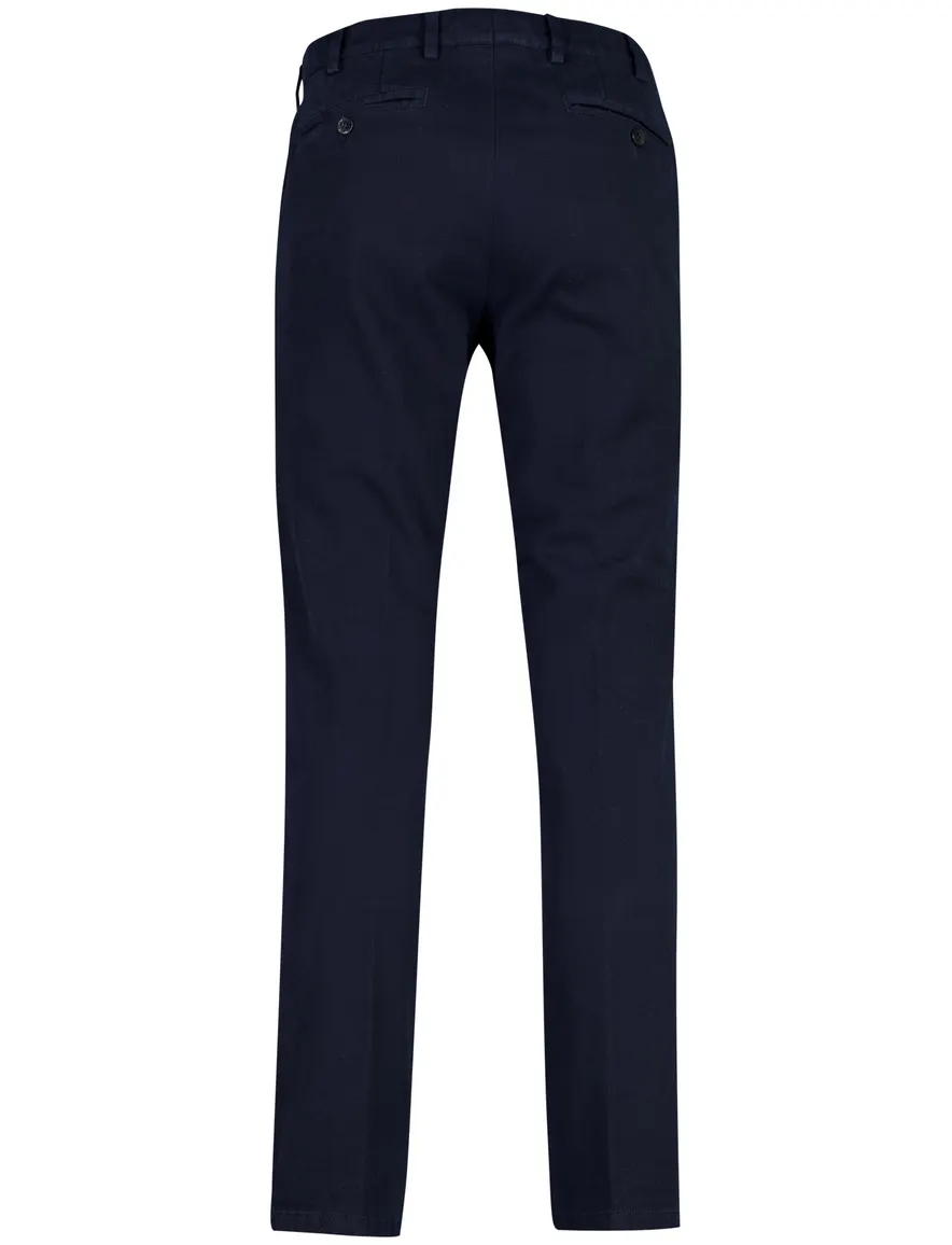 Meyer Oslo broek donkerblauw flatfront