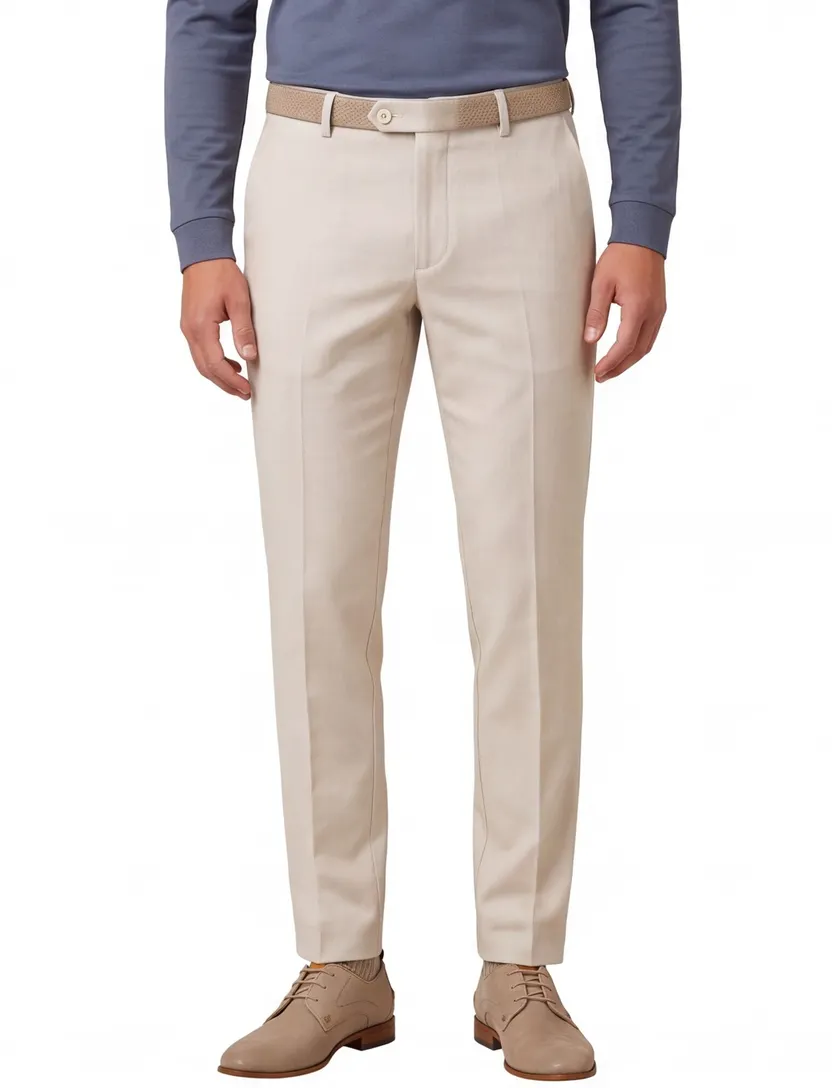 Broeken Meyer camel stretch