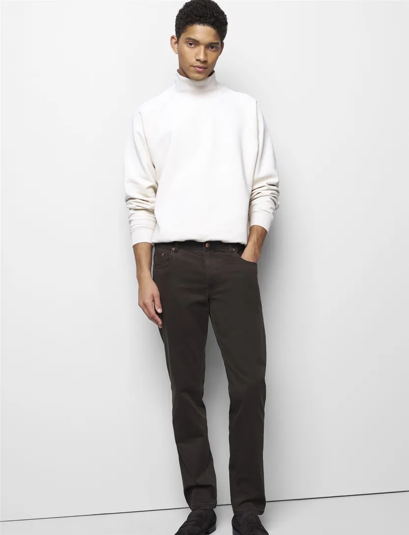 Broek Meyer 5-pocket model bruin normale fit
