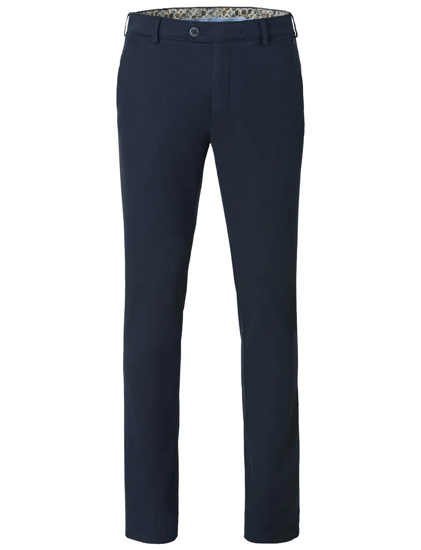 Broek Meyer Bonn donkerblauw flatfront model