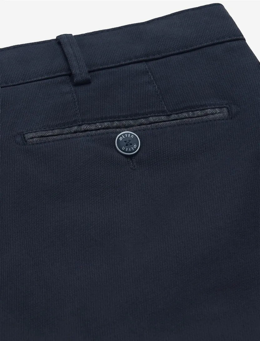 Broek Meyer Bonn donkerblauw flatfront model