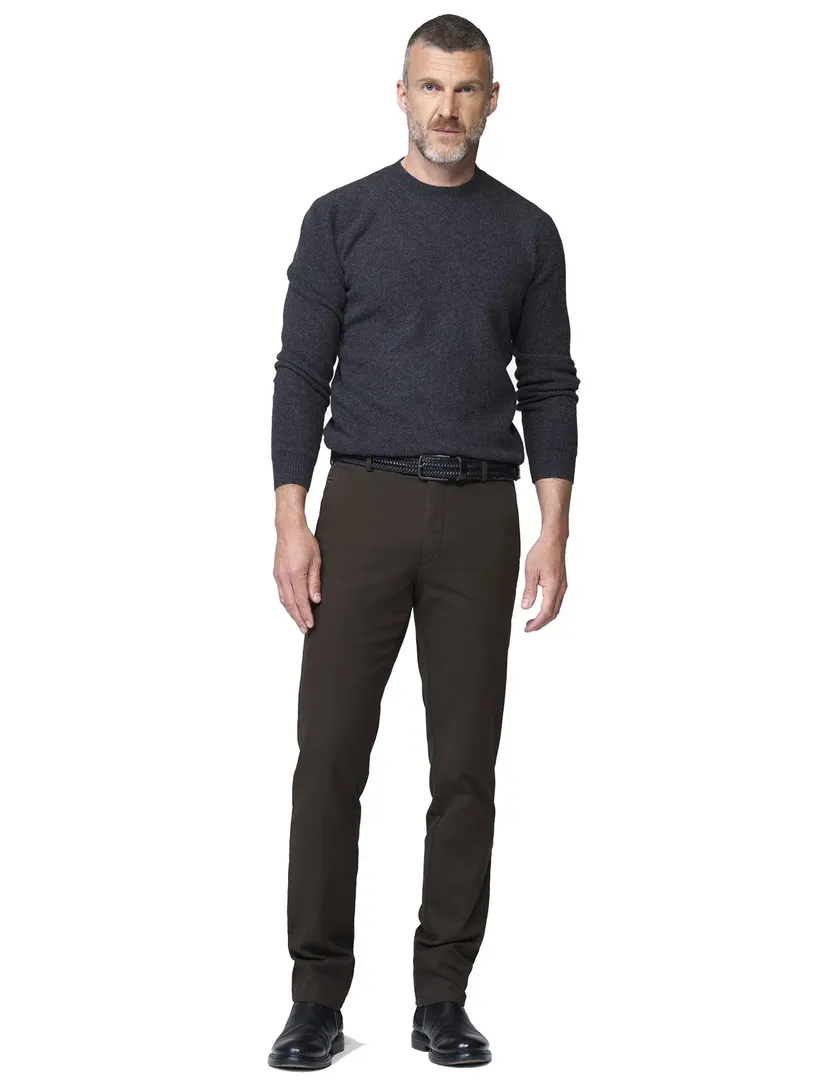 Meyer Bonn broek bruin normale fit
