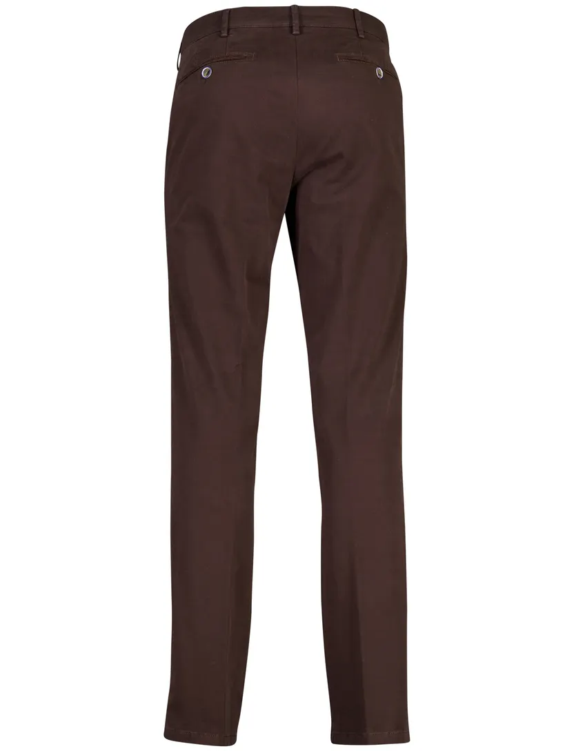 Broek Meyer bruin flatfront model