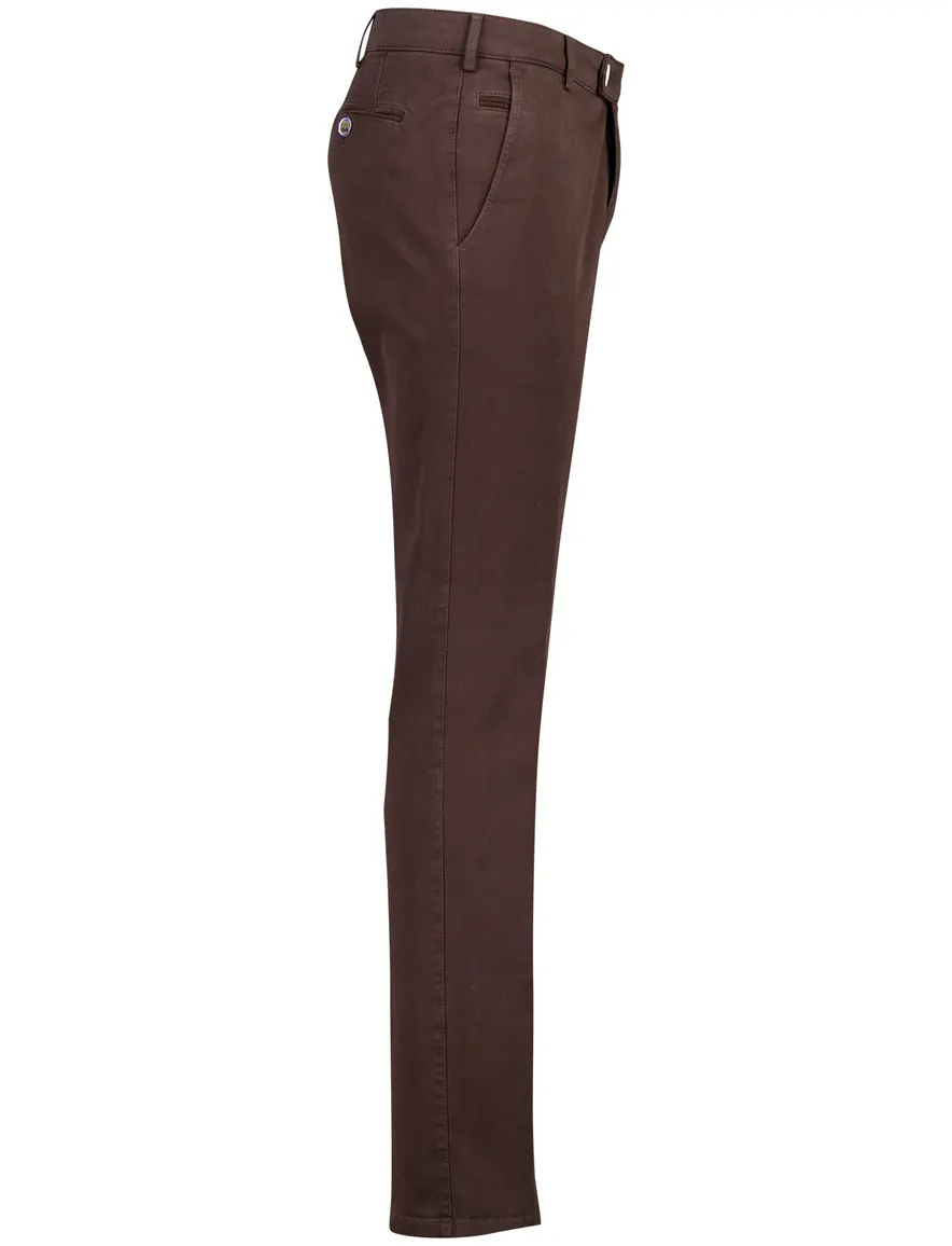 Meyer broek bruin flatfront model