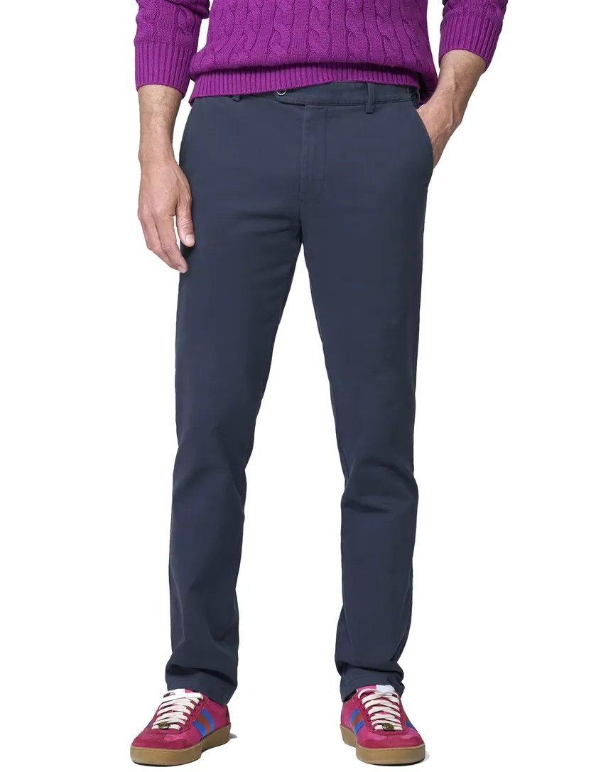 Meyer Oslo donkerblauw flatfront model