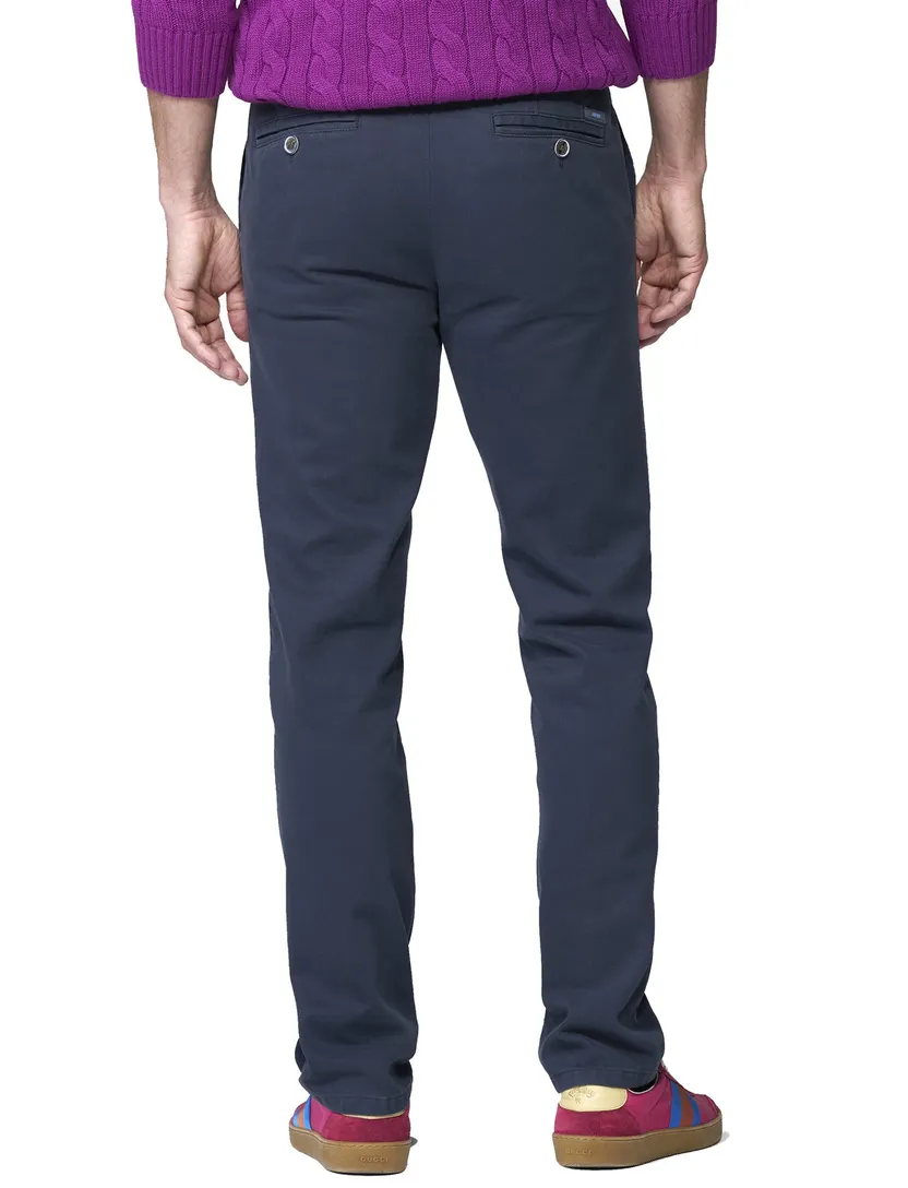 Meyer Oslo donkerblauw flatfront model