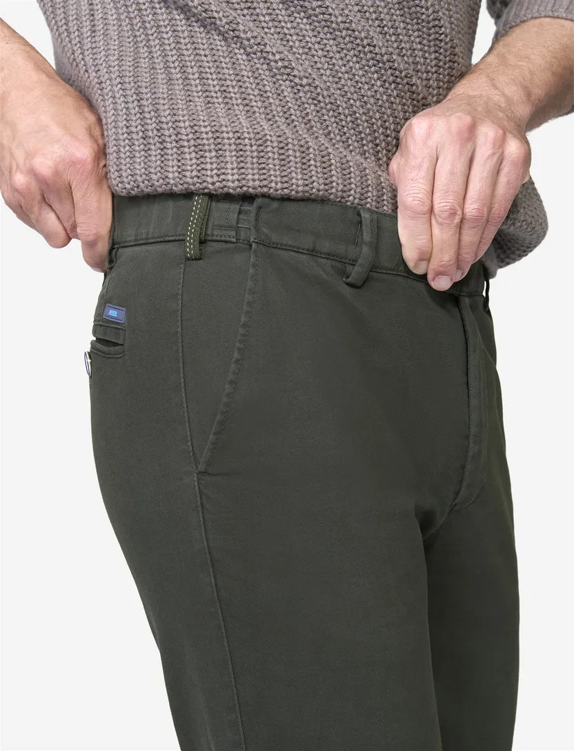 Broek Meyer Oslo groen normale fit