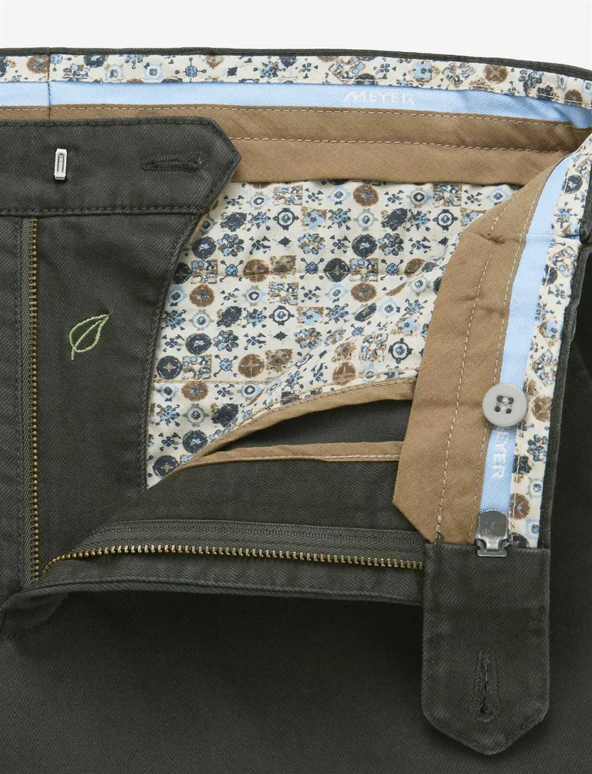 Broek Meyer Oslo groen normale fit