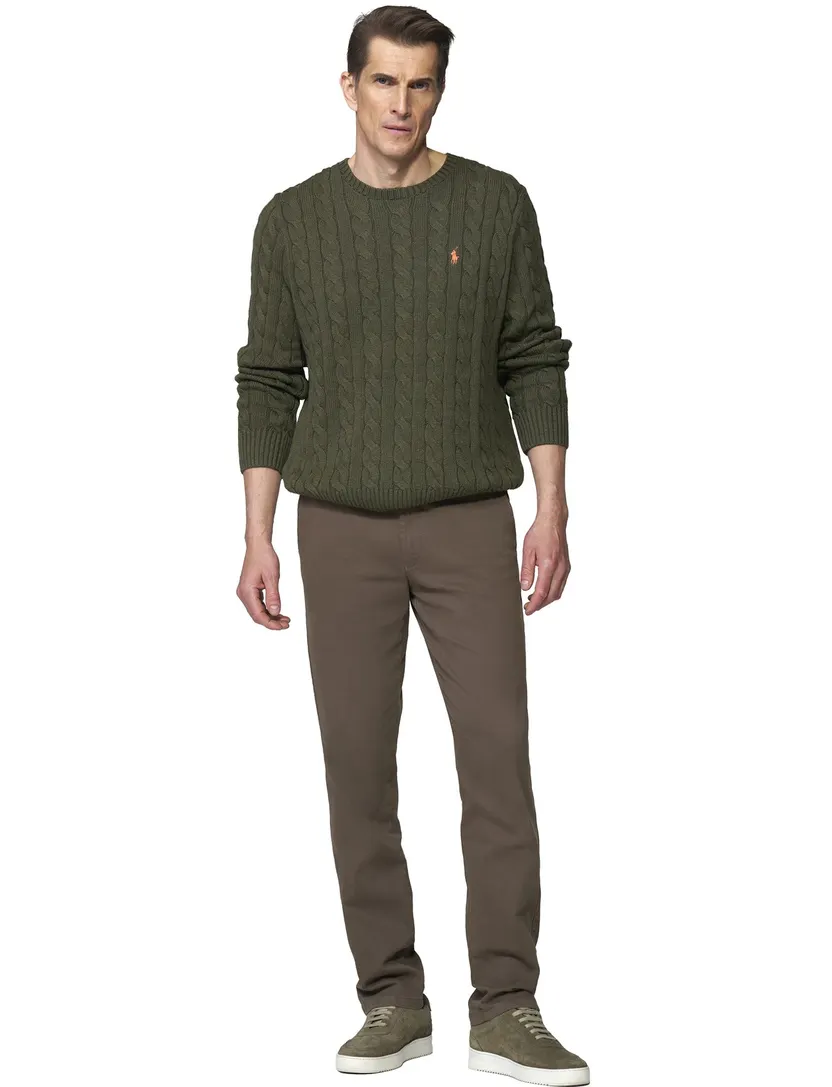 Broek Meyer Oslo bruin normale fit