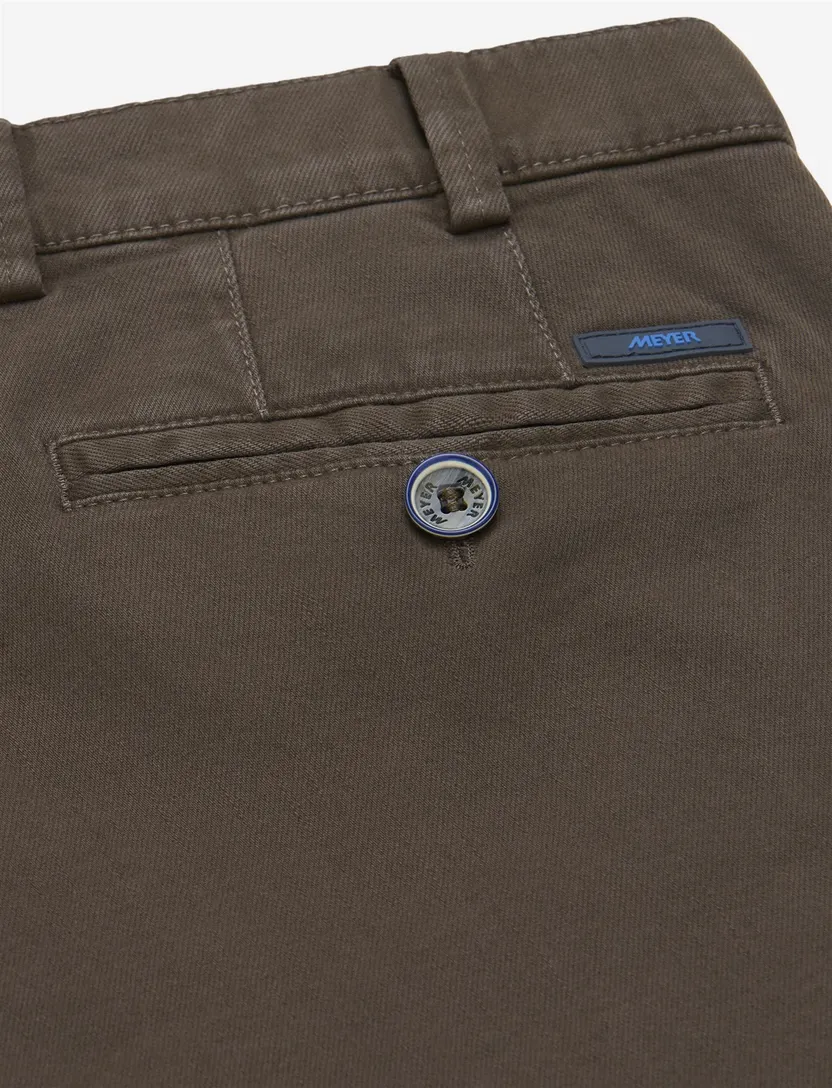 Broek Meyer Oslo bruin normale fit