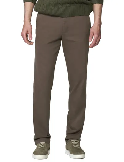 Meyer Meyer Oslo broek bruin flatfront model