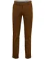 Meyer Bonn broek bruin effen flatfront model