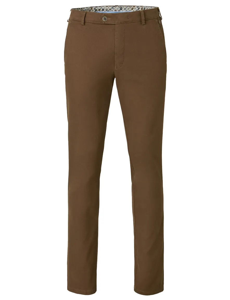 Meyer Bonn broek bruin flatfront