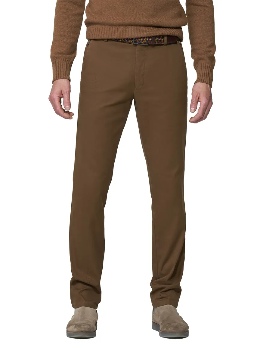 Meyer Bonn broek bruin flatfront