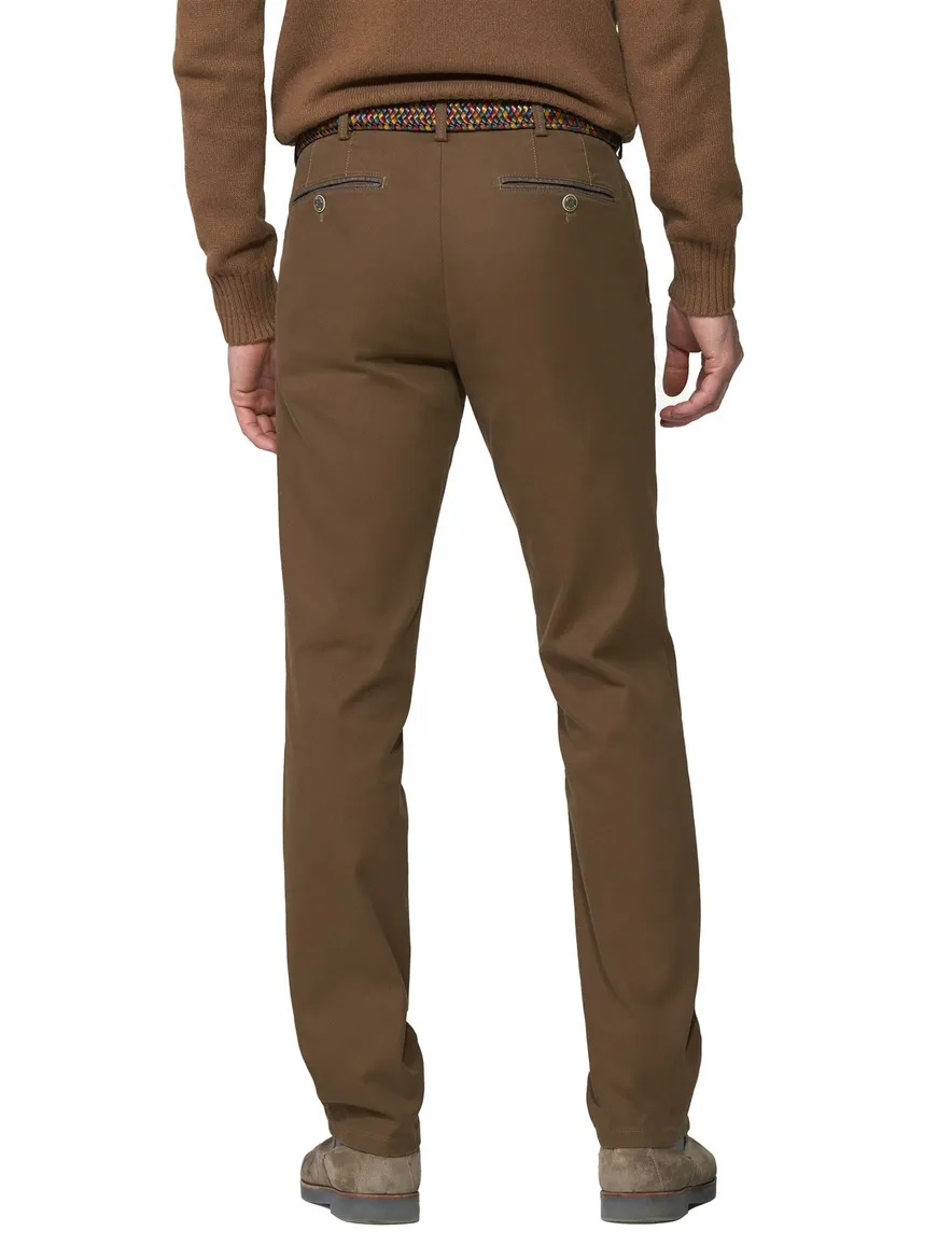 Meyer Bonn broek bruin flatfront