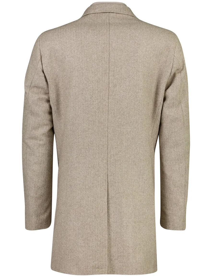 Portofino overjas beige gemeleerd