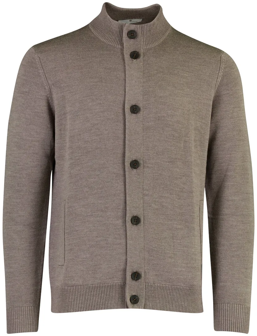 Vest Thomas Maine taupe gemeleerd