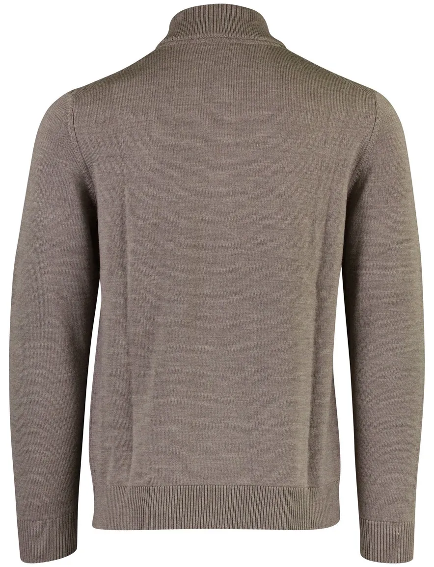 Thomas Maine vest taupe gemeleerd