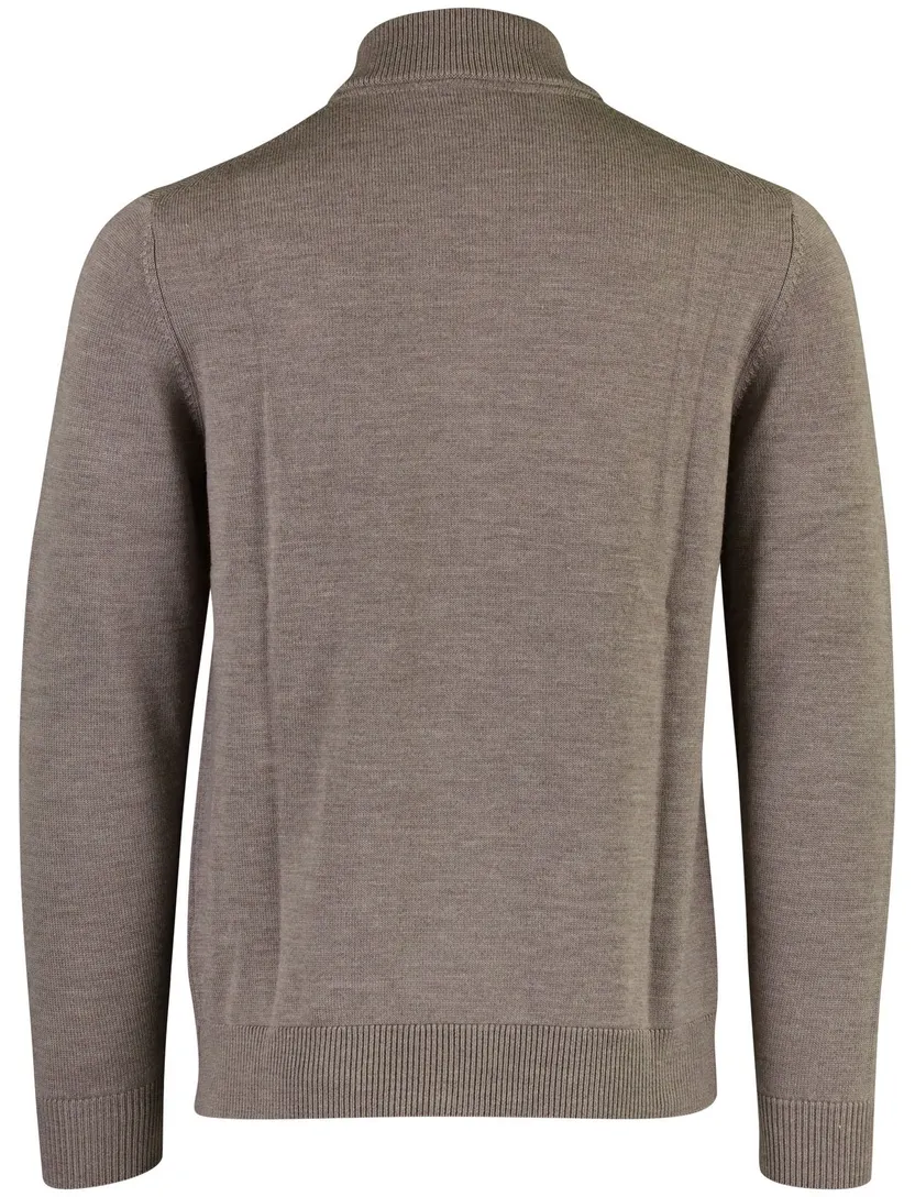 Vest Thomas Maine taupe gemeleerd