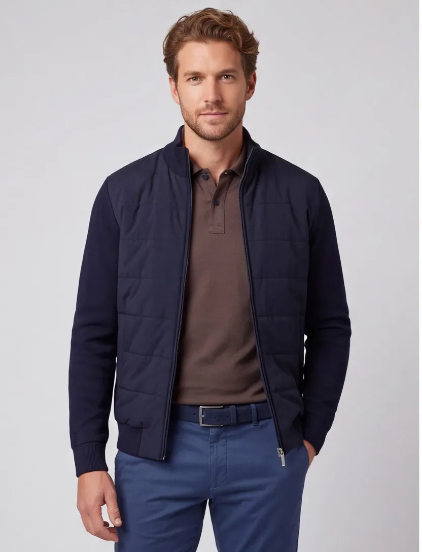 Vest Thomas Maine donkerblauw