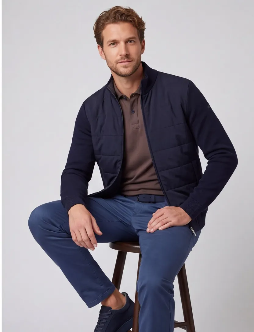 Vest Thomas Maine donkerblauw