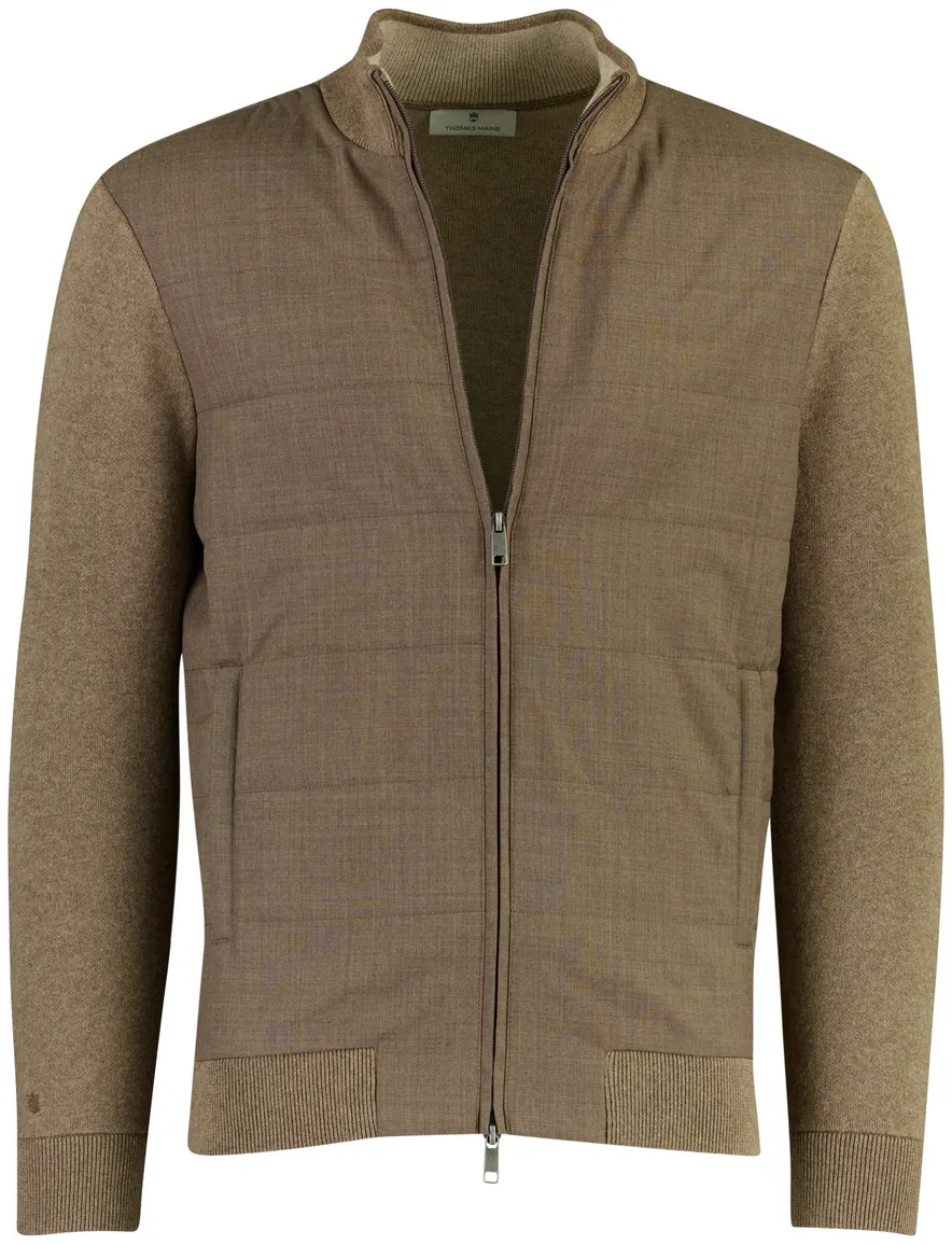 Thomas Maine outdoor vest bruin warm