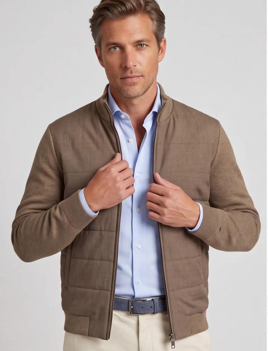 Vest Thomas Maine bruin