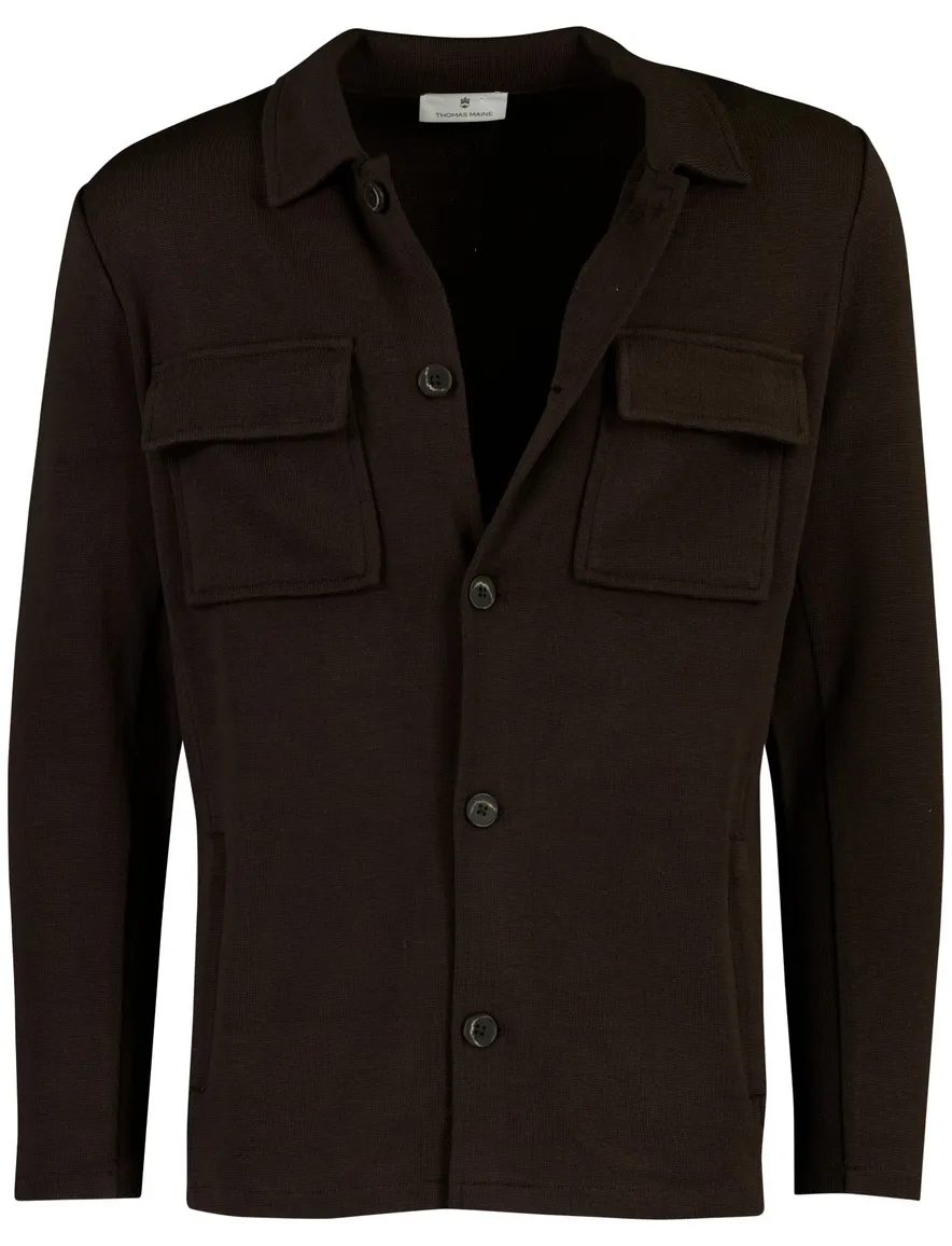 Overshirt Thomas Maine bruin